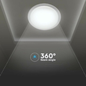 Kép 4/11 - V-TAC 60W csillagos, díszperemes mennyezeti LED lámpa, változtatható szinhőmérséklet - SKU 2114551