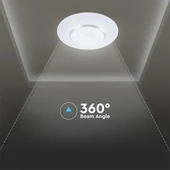 V-TAC 60W csillagos mennyezeti LED lámpa, változtatható színhőmérséklettel, 100 Lm/W - SKU 2114621