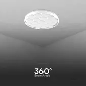 Kép 6/9 - V-TAC 60W mennyezeti LED lámpa, méhsejt búrával, változtatható szinhőmérséklettel - SKU 23595