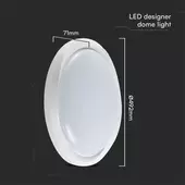 Kép 2/9 - V-TAC 60W mennyezeti LED lámpa, változtatható szinhőmérséklettel, fehér házzal - SKU 23585