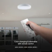 V-TAC 60W mennyezeti LED lámpa, változtatható szinhőmérséklettel - SKU 23590