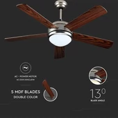 V-TAC 60W mennyezeti ventilátor, változtatható színhőmérséklettel - SKU 7913