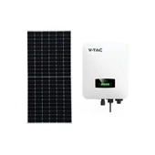 V-TAC 6kW egyfázisú hibrid inverter, 14 db 450W napelem szett - SKU 100156