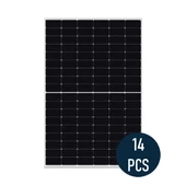 V-TAC 6kW egyfázisú hibrid inverter, 14 db 450W napelem - SKU 100156