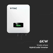V-TAC 6kW egyfázisú hibrid inverter, 14 db 450W napelem - SKU 100156