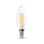 V-TAC 6W E14 hideg fehér filament LED gyertya égő - SKU 7425