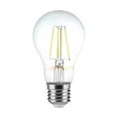 Kép 1/5 - V-TAC 6W E27 természetes fehér filament A60 LED égő - SKU 214303