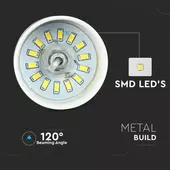 Kép 3/7 - V-TAC 7W csillár, arany búrával, beépített LED fényforrással, meleg fehér - SKU 3934