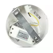 Kép 7/8 - V-TAC 7W csillár, fehér búrával, beépített LED fényforrással, meleg fehér - SKU 3937
