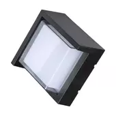 Kép 1/8 - V-TAC 7W kültéri, szögletes fali LED lámpa meleg fehér - SKU 218610