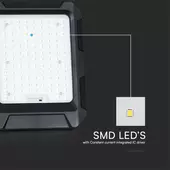 Kép 4/9 - V-TAC 8000mAh napelemes LED reflektor, természetes fehér, 1000 Lumen - SKU 23438