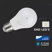 Kép 3/7 - V-TAC 8.5W E27 meleg fehér LED égő - SKU 252