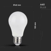 Kép 2/7 - V-TAC 8.5W E27 RGB+ Meleg fehér A60 LED égő, 24 gombos távirányítóval  - SKU 2925