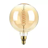 Kép 1/6 - V-TAC 8W borostyán E27 G200 dimmelhető filament LED égő, 1800K - SKU 217462