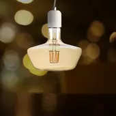 Kép 7/7 - V-TAC 8W borostyán E27 meleg fehér filament T180 LED égő - SKU 212790