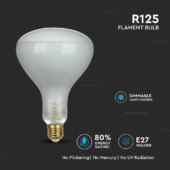 Kép 3/6 - V-TAC 8W E27 hideg fehér dimmelhető filament LED égő - SKU 7468