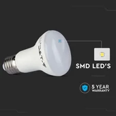 V-TAC 8W E27 hideg fehér LED égő - SKU 143