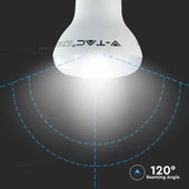 V-TAC 8W E27 hideg fehér LED égő - SKU 143