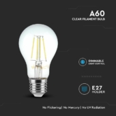 Kép 3/5 - V-TAC 8W E27 meleg fehér dimmelhető filament A67 LED égő - SKU 212815