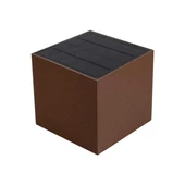 V-TAC 9W COB LED szolár fali Corten lámpa, szenzorral, állítható színhőmérséklettel - SKU 23824