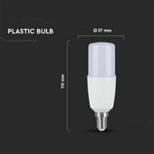Kép 2/7 - V-TAC 9W E14 meleg fehér LED égő - SKU 7173