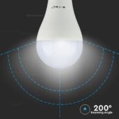 Kép 5/6 - V-TAC 9W E27 hideg fehér akkumulátoros LED égő vészvilágító funkcióval - SKU 2373