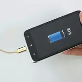 Kép 5/6 - V-TAC arany, USB - Micro USB 1m hálózati kábel - SKU 8495