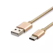 Kép 1/6 - V-TAC arany, USB - Type-C 1m hálózati kábel - SKU 8493