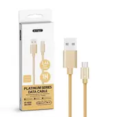 Kép 2/6 - V-TAC arany, USB - Type-C 1m hálózati kábel - SKU 8493