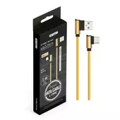 Kép 2/7 - V-TAC arany, USB - Type-C 1m hálózati kábel - SKU 8640