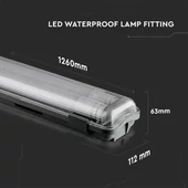 V-TAC armatúra 2 db LED fénycsővel 120cm 36W IP65 természetes fehér - SKU 6387