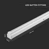 Kép 2/11 - V-TAC armatúra beépített 50W LED fényforrással, állítható színhőmérséklettel - SKU 20150