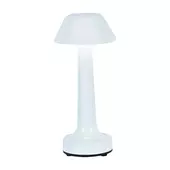 Kép 1/7 - V-TAC asztali akkumulátoros LED lámpa, CCT, fehér házzal - SKU 10569