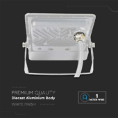 Kép 8/11 - V-TAC beépített mozgásérzékelős LED reflektor 10W hideg fehér, fehér házzal - SKU 20294