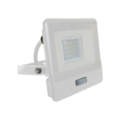 Kép 1/11 - V-TAC beépített mozgásérzékelős LED reflektor 20W hideg fehér, fehér házzal - SKU 20297