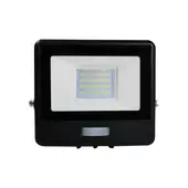 Kép 11/13 - V-TAC beépített mozgásérzékelős LED reflektor 20W hideg fehér, fekete házzal - SKU 20261