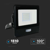 Kép 10/13 - V-TAC beépített mozgásérzékelős LED reflektor 20W hideg fehér, fekete házzal - SKU 20261