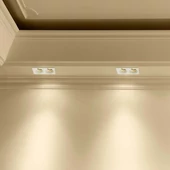 V-TAC beépíthető 2xGU10 LED gipsz spotlámpa keret, kettes keret - SKU 6763