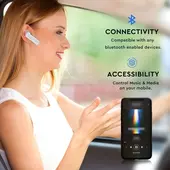 Kép 2/9 - V-TAC Bluetooth fülhallgató, fehér - SKU 7701
