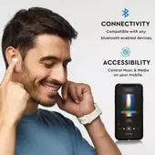 Kép 2/6 - V-TAC Bluetooth fülhallgató, fehér - SKU 7705