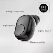 Kép 4/6 - V-TAC Bluetooth fülhallgató, fekete - SKU 7704