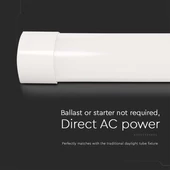 V-TAC bútor, - és pultvilágító LED lámpa 117cm 40W meleg fehér - SKU 23788