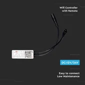 V-TAC CCT LED szalag WiFi vezérlő távirányítóval 12/24V - SKU 2902