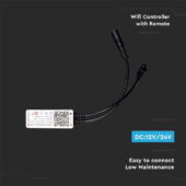 Kép 2/10 - V-TAC CCT LED szalag WiFi vezérlő távirányítóval 12/24V - SKU 2902