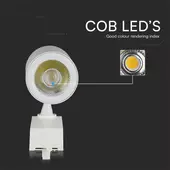 Kép 3/10 - V-TAC COB LED sínes spotlámpa állítható 35W meleg fehér - SKU 211255