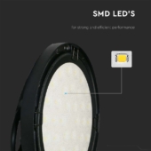 Kép 3/8 - V-TAC csarnokvilágító LED lámpa 100W 110° természetes fehér, IP65, 100 Lm/W - SKU 7808