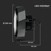 V-TAC csarnokvilágító LED lámpa dimmelhető 100W 180lm/W 120° hideg fehér - SKU 576