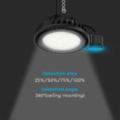 Kép 3/8 - V-TAC csarnokvilágítókhoz való szenzor, mozgásérzékelővel, fényérzékelővel és időzítővel - SKU 20123