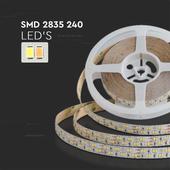 Kép 4/8 - V-TAC DC24V 15mm széles CCT LED szalag, kettős PCB, SMD 2835, 240 LED/m - SKU 10554