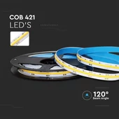 V-TAC DC24V COB LED szalag IP20, 421 db/m természetes fehér, 95LM/W - SKU 212668